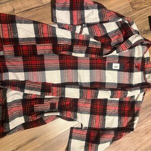 Killion Est Plaid flannel Open Front kimono Cardigan